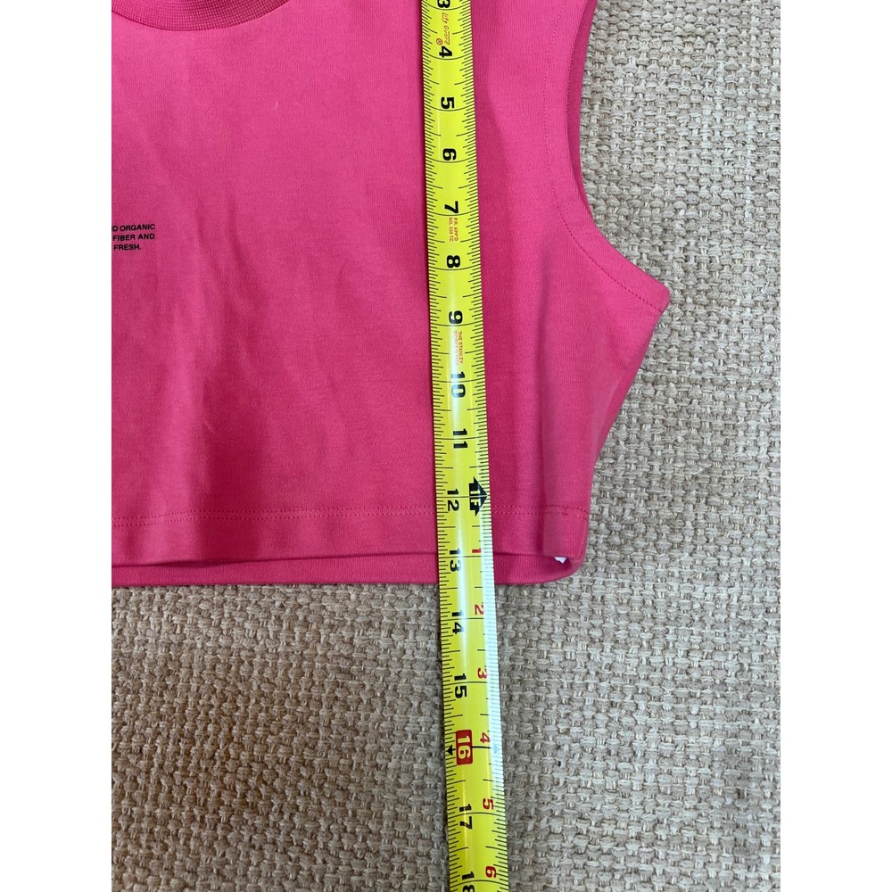 Pangaia Cropped Sleveless Tee Womens Small Pink Organic Cotton - Picture 10 of 10